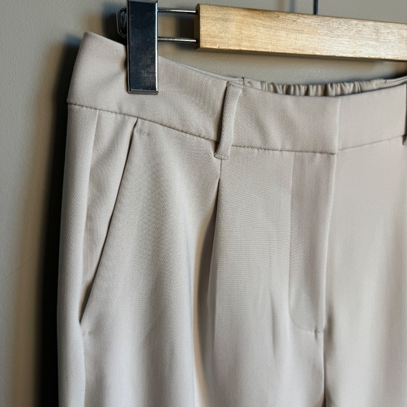 Old Navy Extra High Rise Taylor Wide Leg Trousers Cream Size Small Office Career - Picture 4 of 14